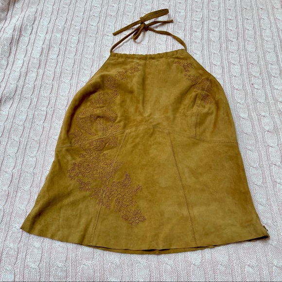 Gap Vintage mid-90s Suede Halter - Picture 1 of 8